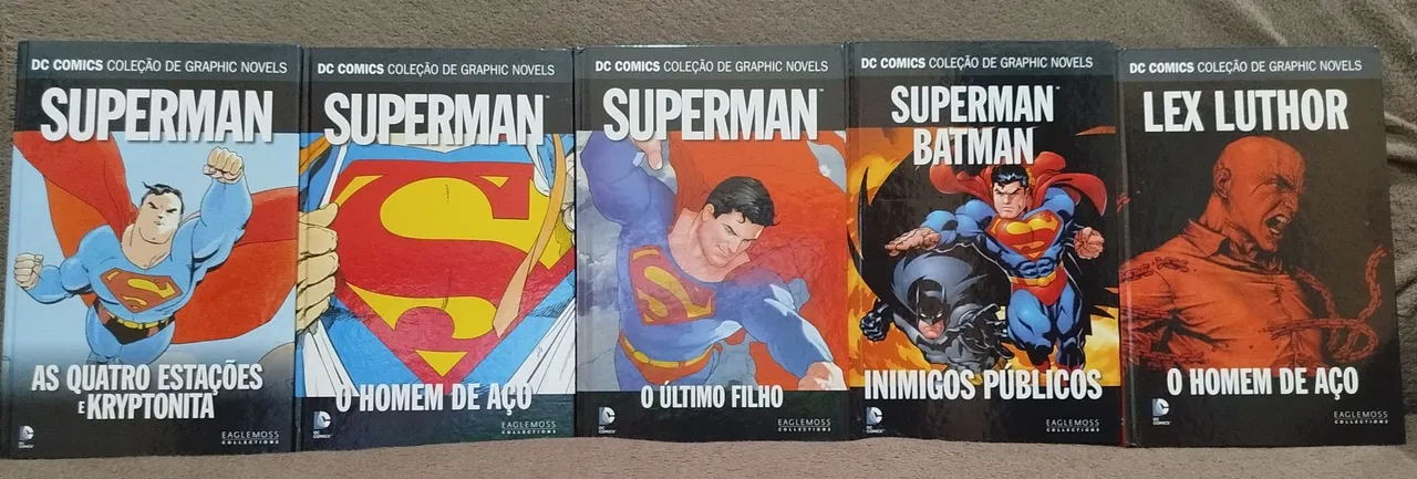Coleção DC Comics HQs Superman - 5 Volumes