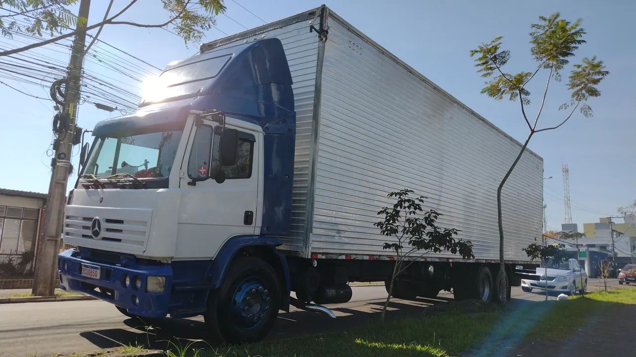 MB 1420, truck , baú 11,5m.