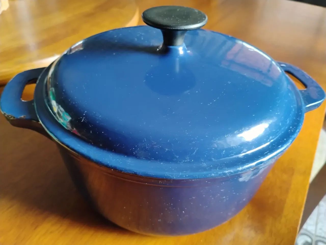 Panela de Ferro Fundido Azul abaixo do preço para vender logo 3/5