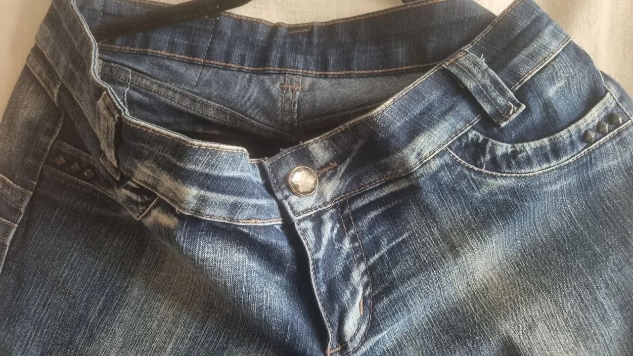 Calça jeans lavado 44  - Foto 2