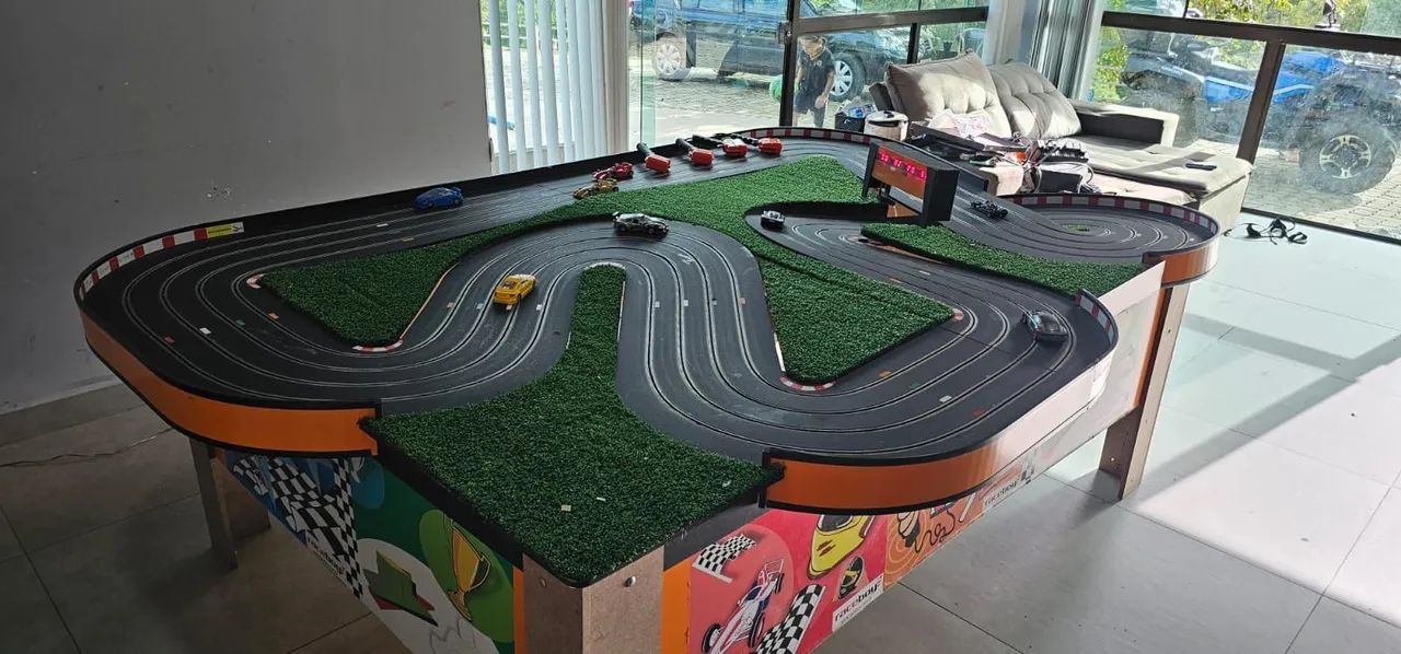 Autorama profissional com pista em madeira - Foto 4