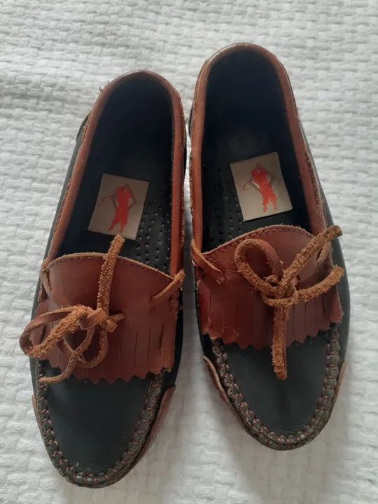  Mocassins Infantil couro