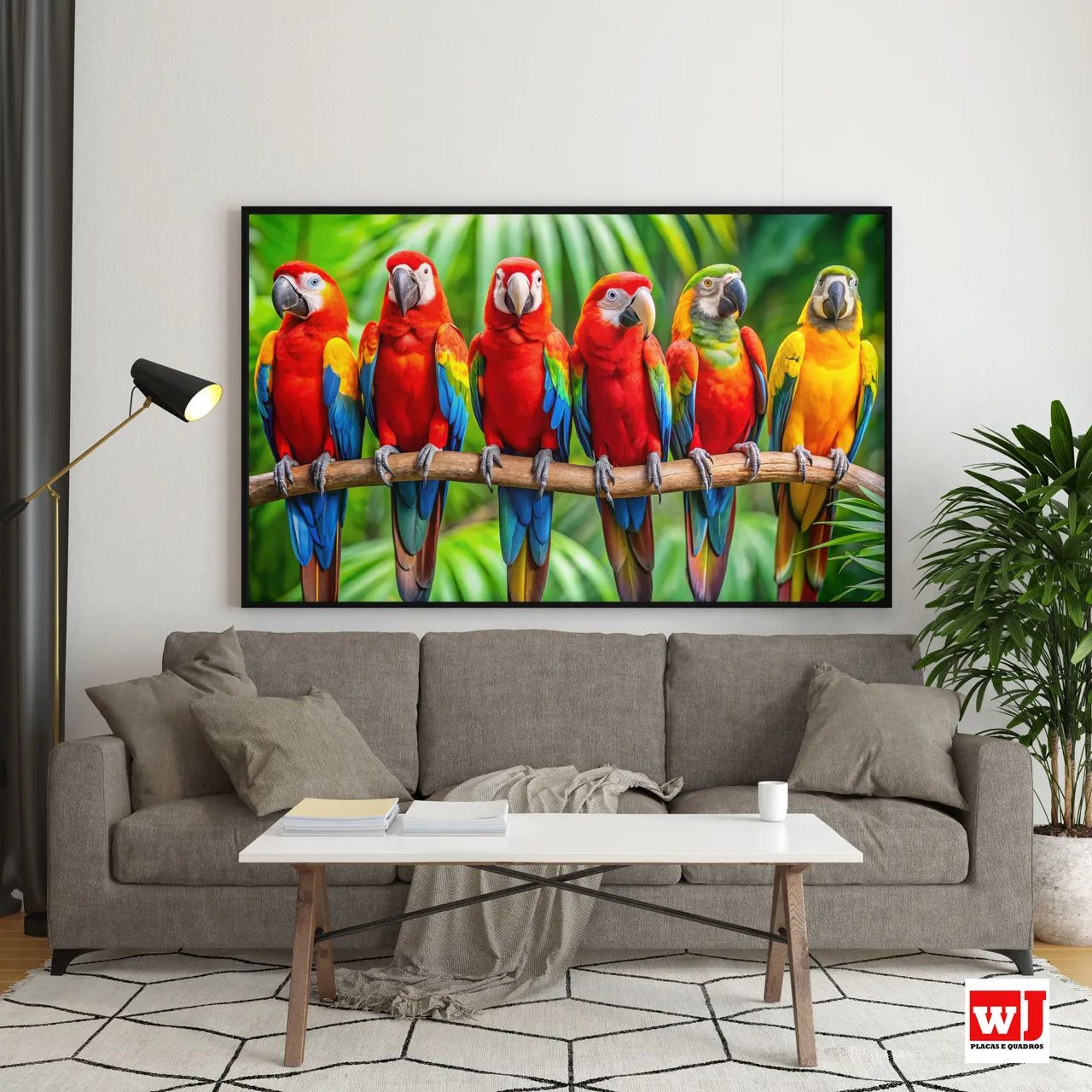 Quadro de Araras 60x90cm