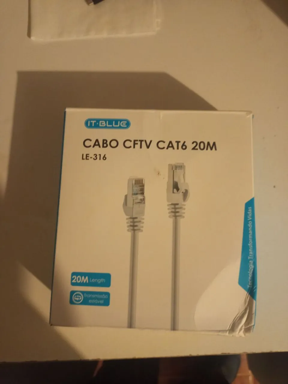 Cabo CFTV CAT6 20m - IT-BLUE