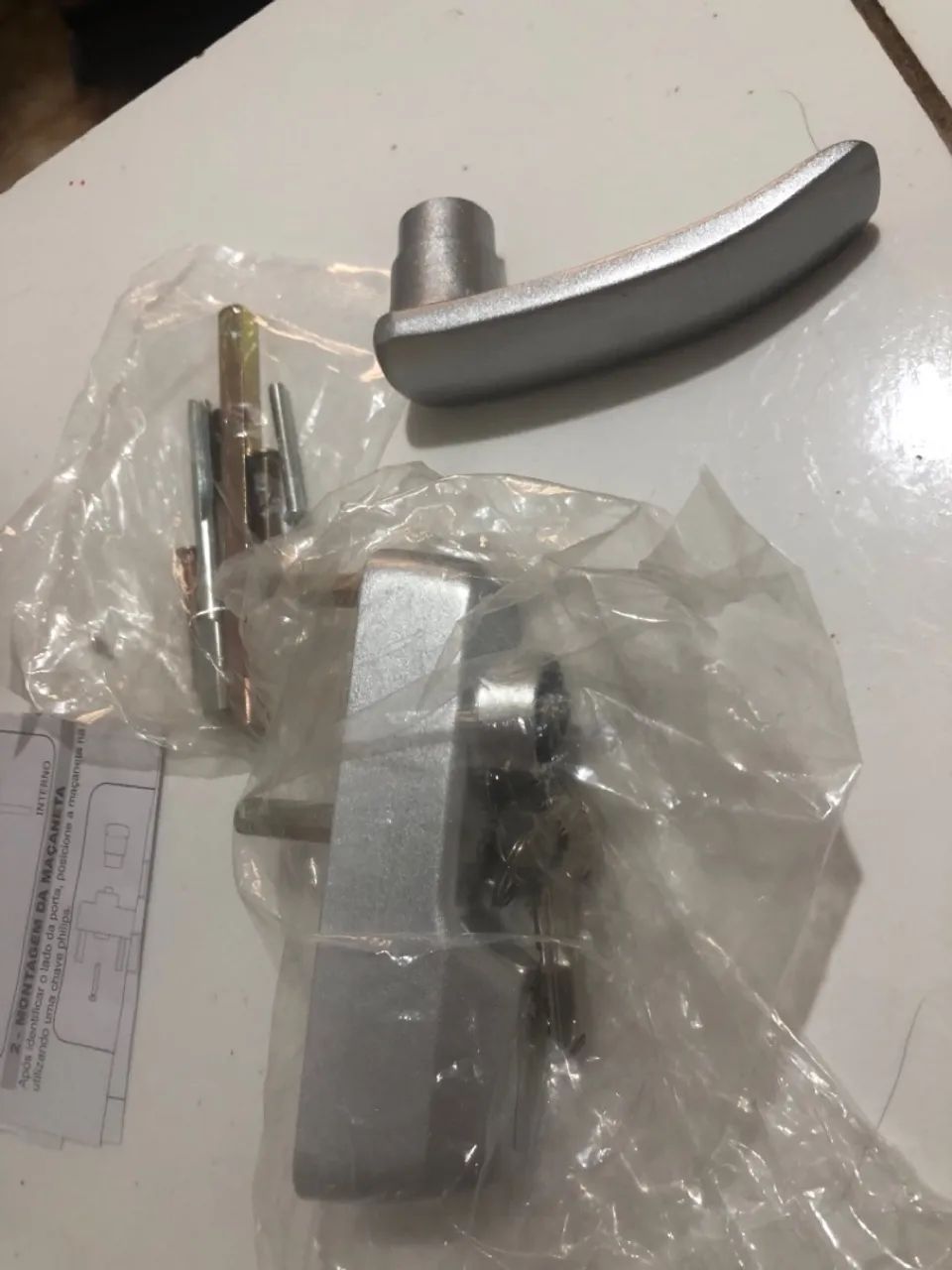 Fechadura Para Barra Antipânico 5124 Prata C/ Chave Soprano - Foto 5