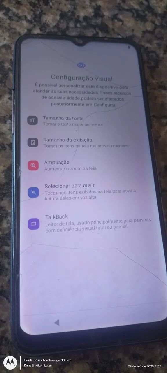 Celular moto g30 
