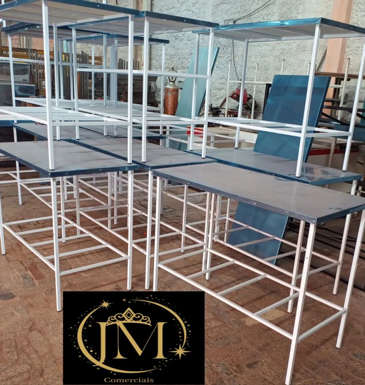Mesa de aço com tampo inox linda para seu estabelecimento  - Foto 3