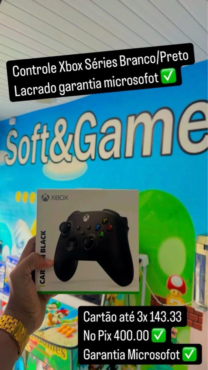 Controles novos ps4 ps5 Xbox one aceito cartão loja física 