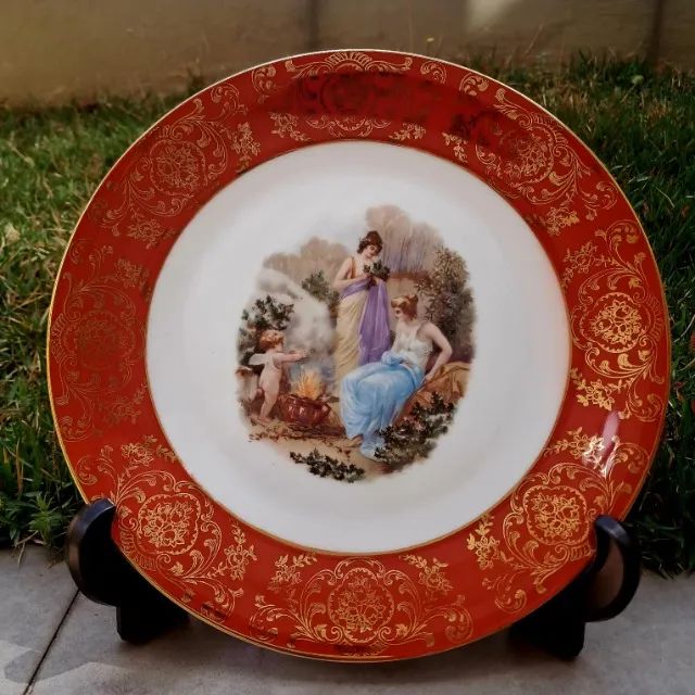 Prato Decorativo - Porcelana Alemã - Bavária - Peça Rara! R$ 370,00