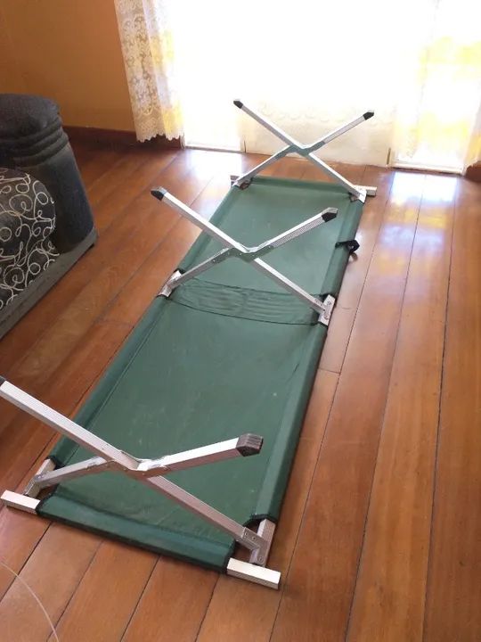 Cama Dobrável Portátil Nautika Jungle Guepardo Até 120Kg Verde - Foto 5