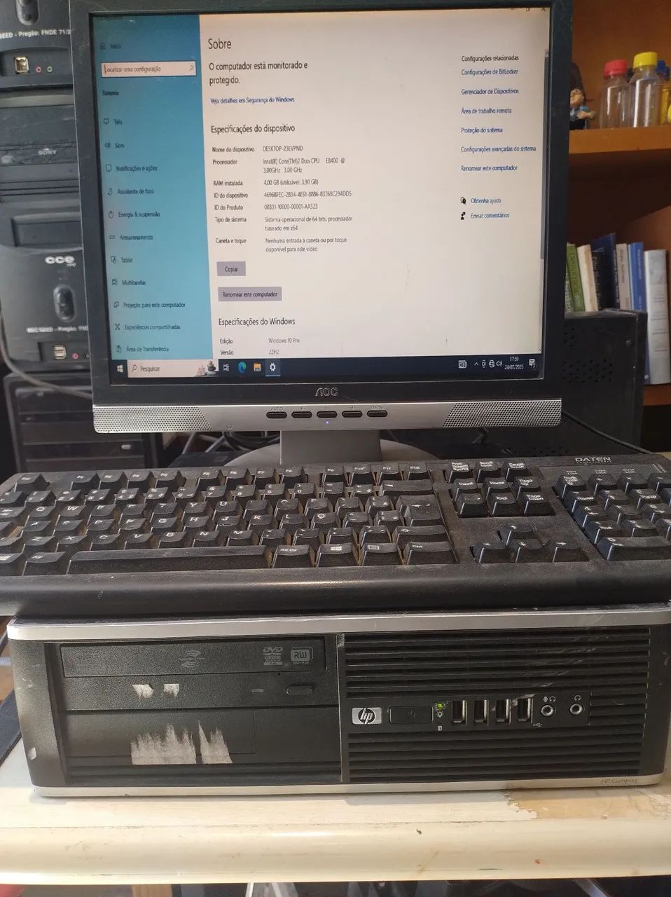 Computador DDR 3 HP completo com garantia  - Foto 3