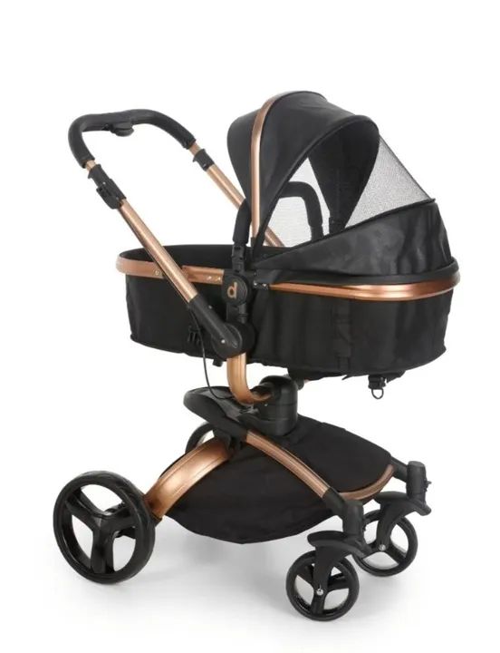Carrinho de Bebê Vulkan 360 - Preto e Dourado - Foto 3