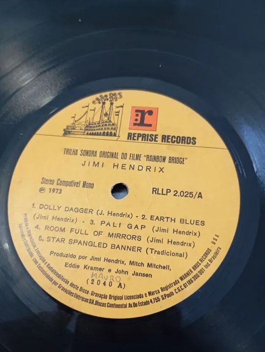 Disco de vinil Jimi Hendrix - Rainbow Bridge original !  - Foto 5