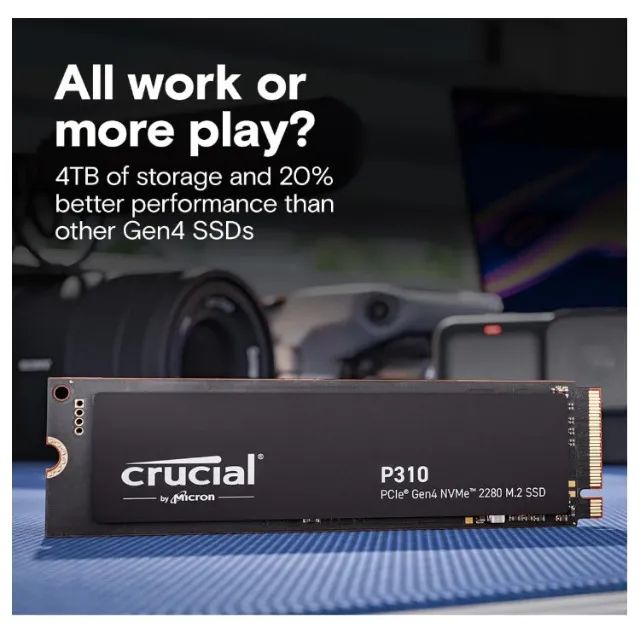 Ssd M.2 4TB Crucial P310 - Pcie Gen4 2280 Nvme 7.100mhz Ps5 - Foto 5