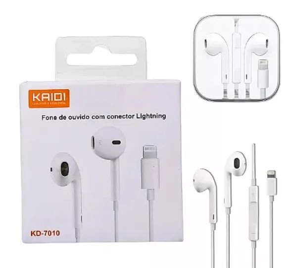 Fone De Ouvido Compativel com iPhone Conexao Direta Kaidi KD-7010