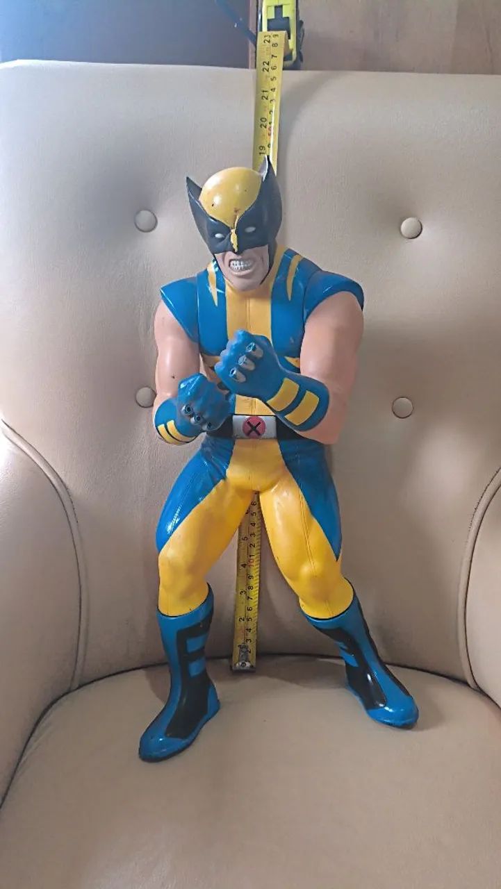 Boneco Wolverine 47cm, relíquia 