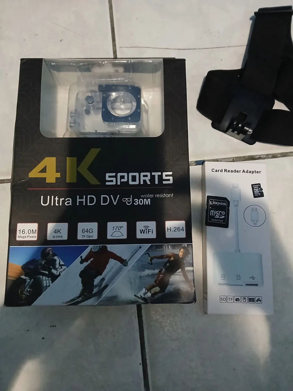 Câmera de Ação 4K Sports Ultra HD DV 30M - Nova