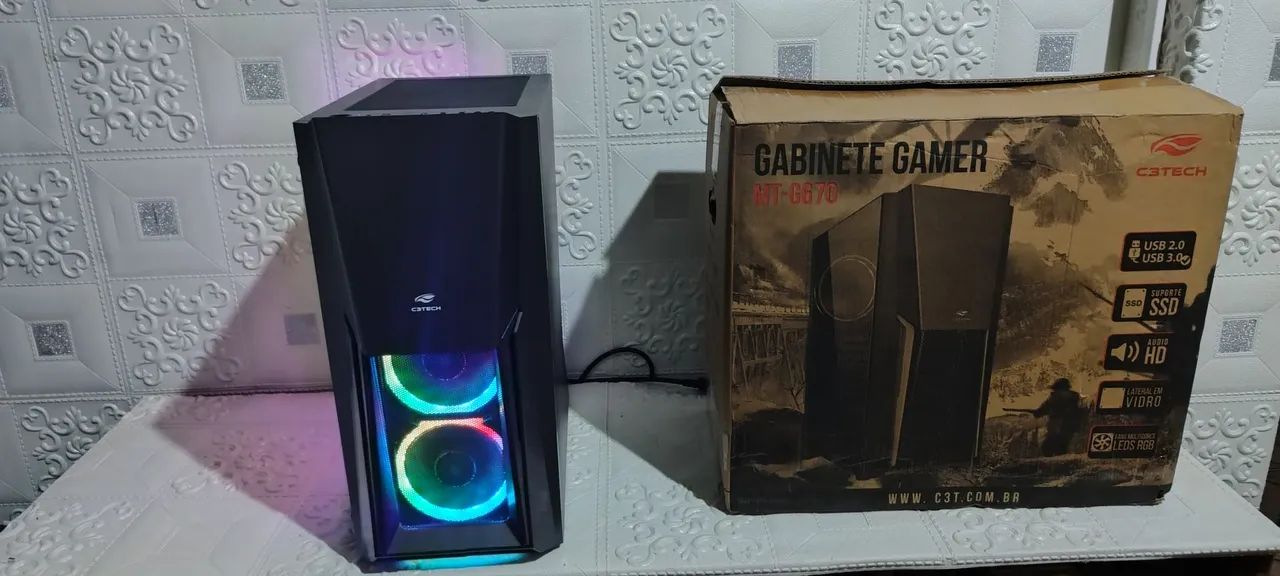 CPU i5 - SSD 240gb - 16gb memória ram - Gabinete argb  - Foto 3