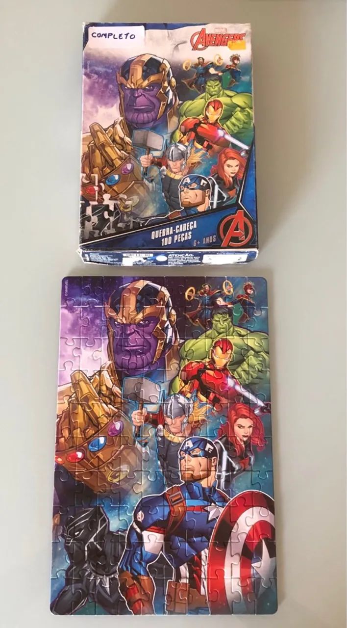 Quebra-Cabeça Os Vingadores 100 Peças - Foto 3