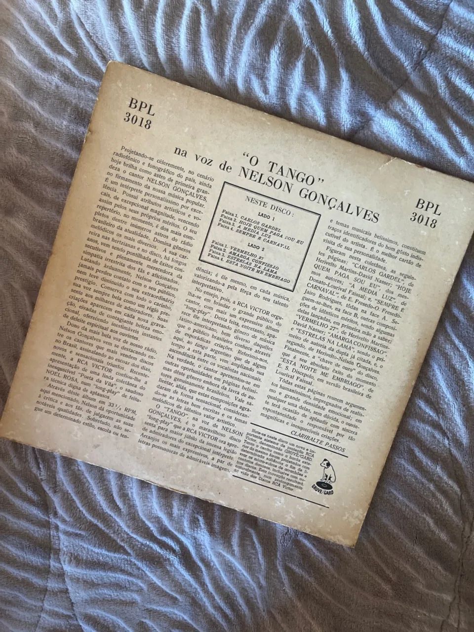 Disco de Vinil O Tango - Nelson Gonçalves - Foto 2