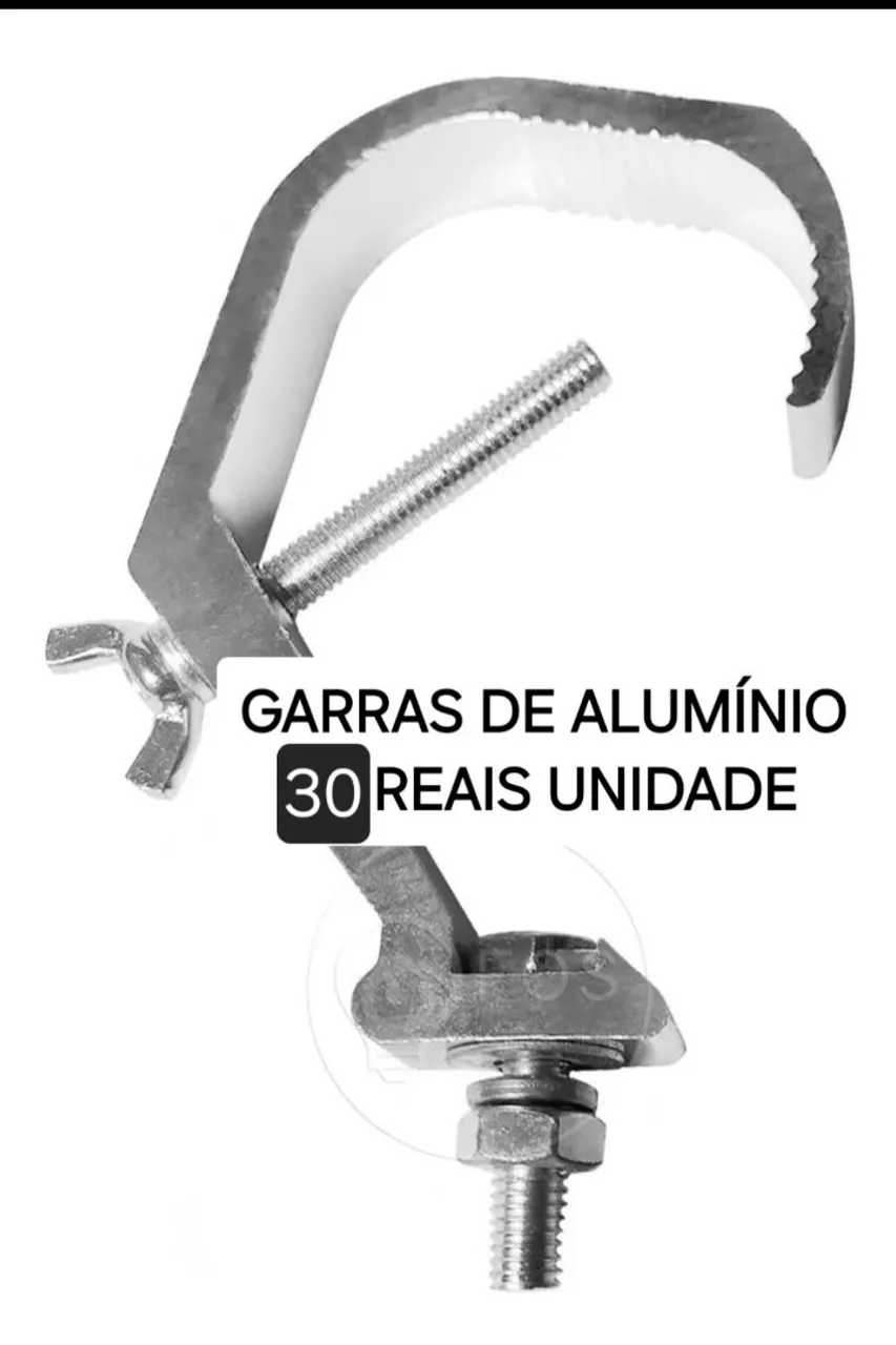 Garras de Alumínio para Iluminação - R$ 30