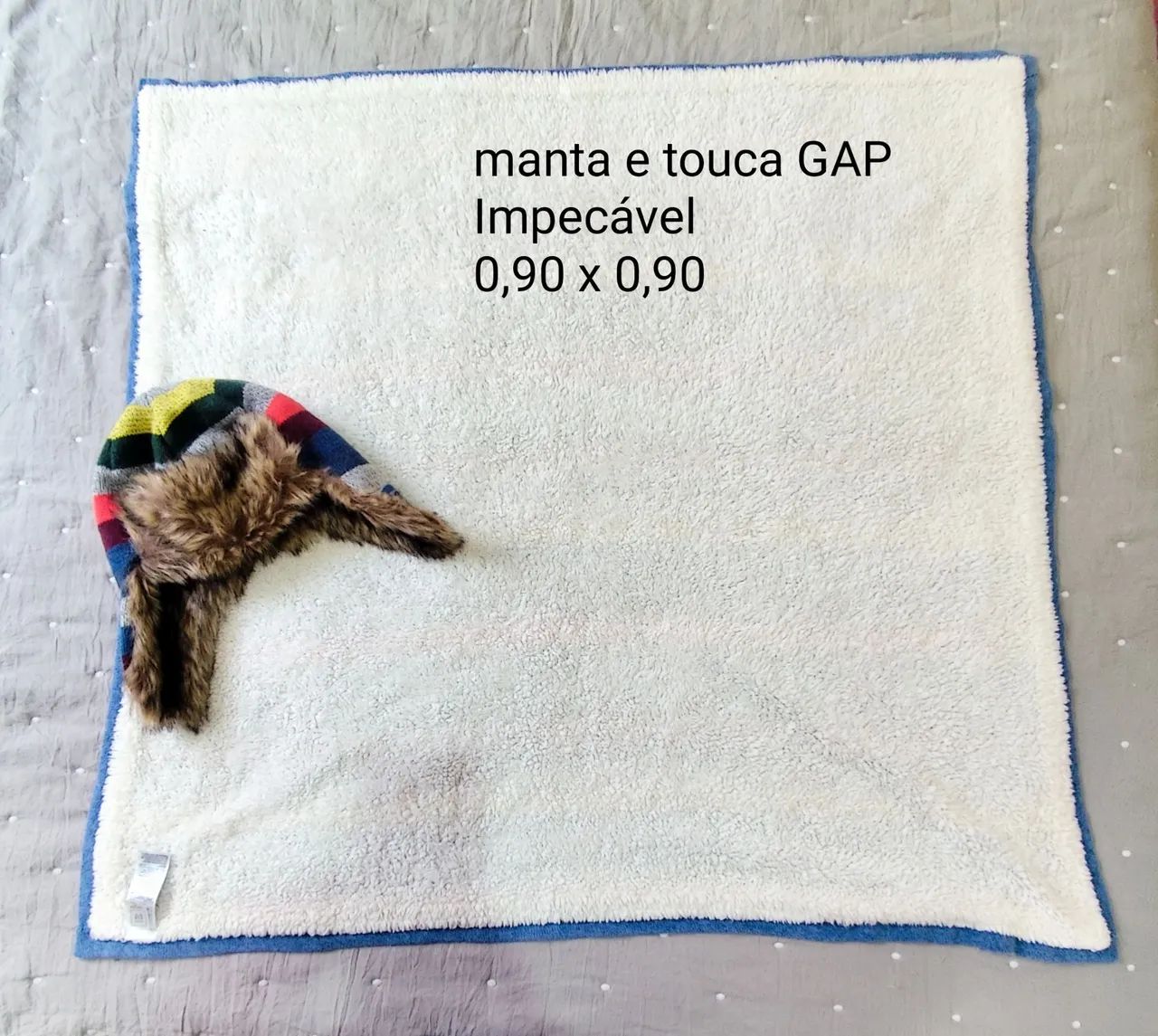 Manta e touca GAP infantil - Foto 2