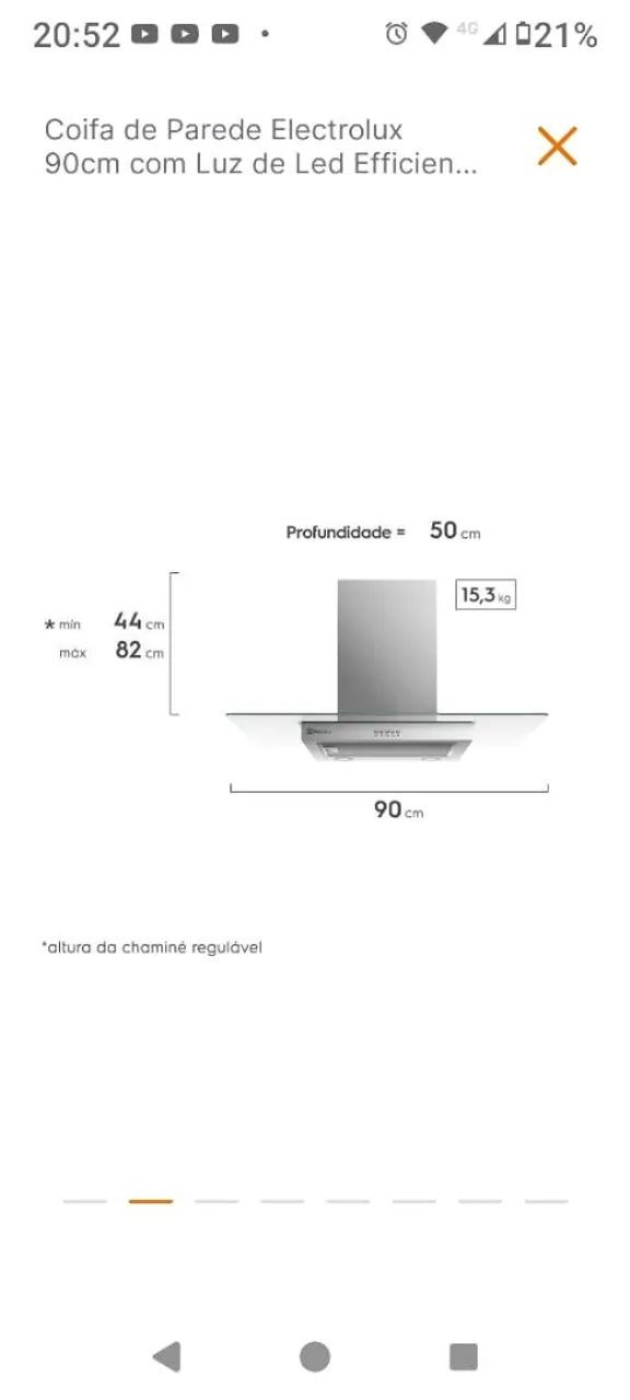 Coifa de parede Eletrolux - Foto 2