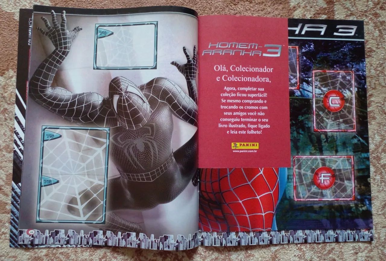 Albim e figurinhas Homem-Aranha 3 O Filme  - Foto 4