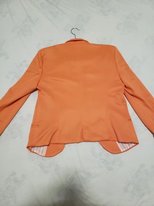 Blazer Laranja Zara - Foto 4