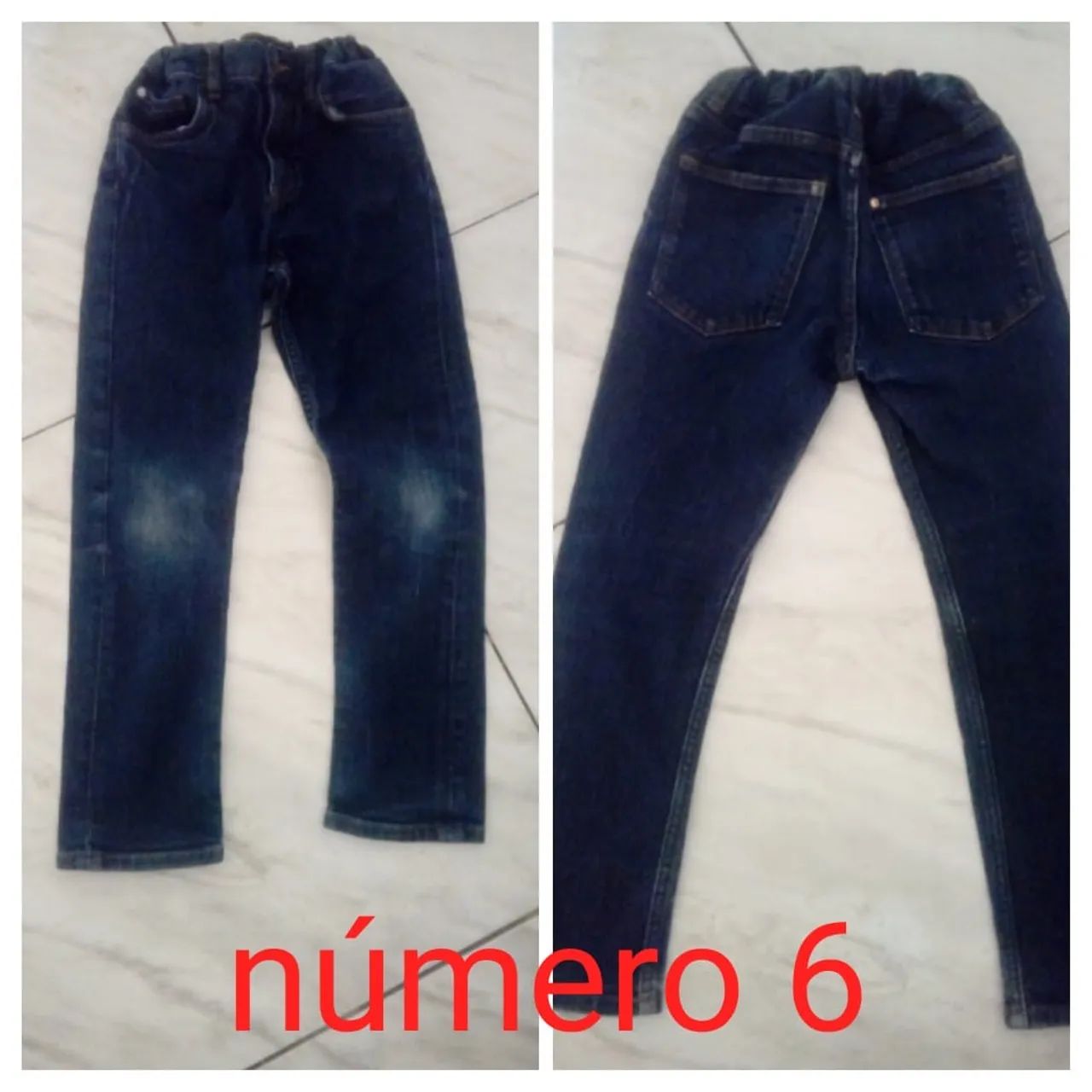 Calça Jeans Infantil - Número 6 e 8 - Foto 4