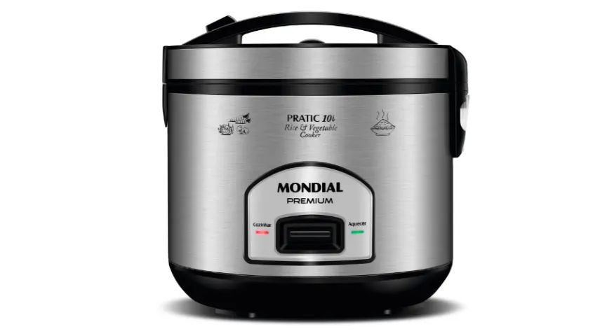 Panela Elétrica de arroz Pratic 10i Premium 10 xícaras Mondial 220v  - Foto 3