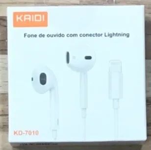 Fone De Ouvido Compativel com iPhone Conexao Direta Kaidi KD-7010 - Foto 2