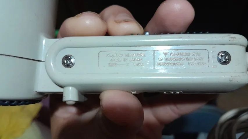 Secador De Cabelo Original Do Japão Sanyo - Tourist Hair Dryer - Foto 5