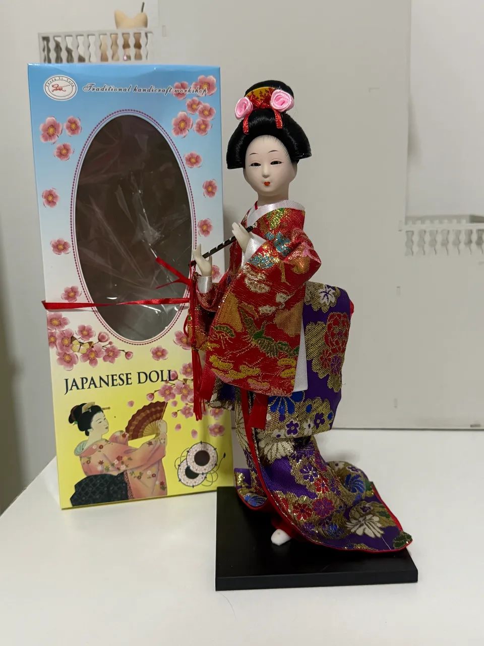 Boneca Gueixa Japonesa artesanal