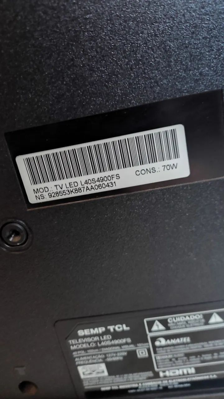TV LED TCL 40 polegadas Entrada HDMI - Foto 4