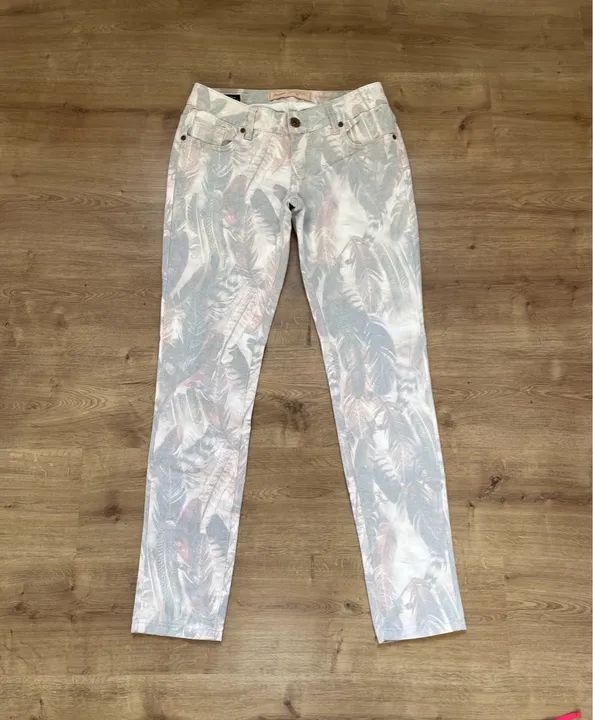 Calça Jeans Feminina Estampada tam 40 Beagle