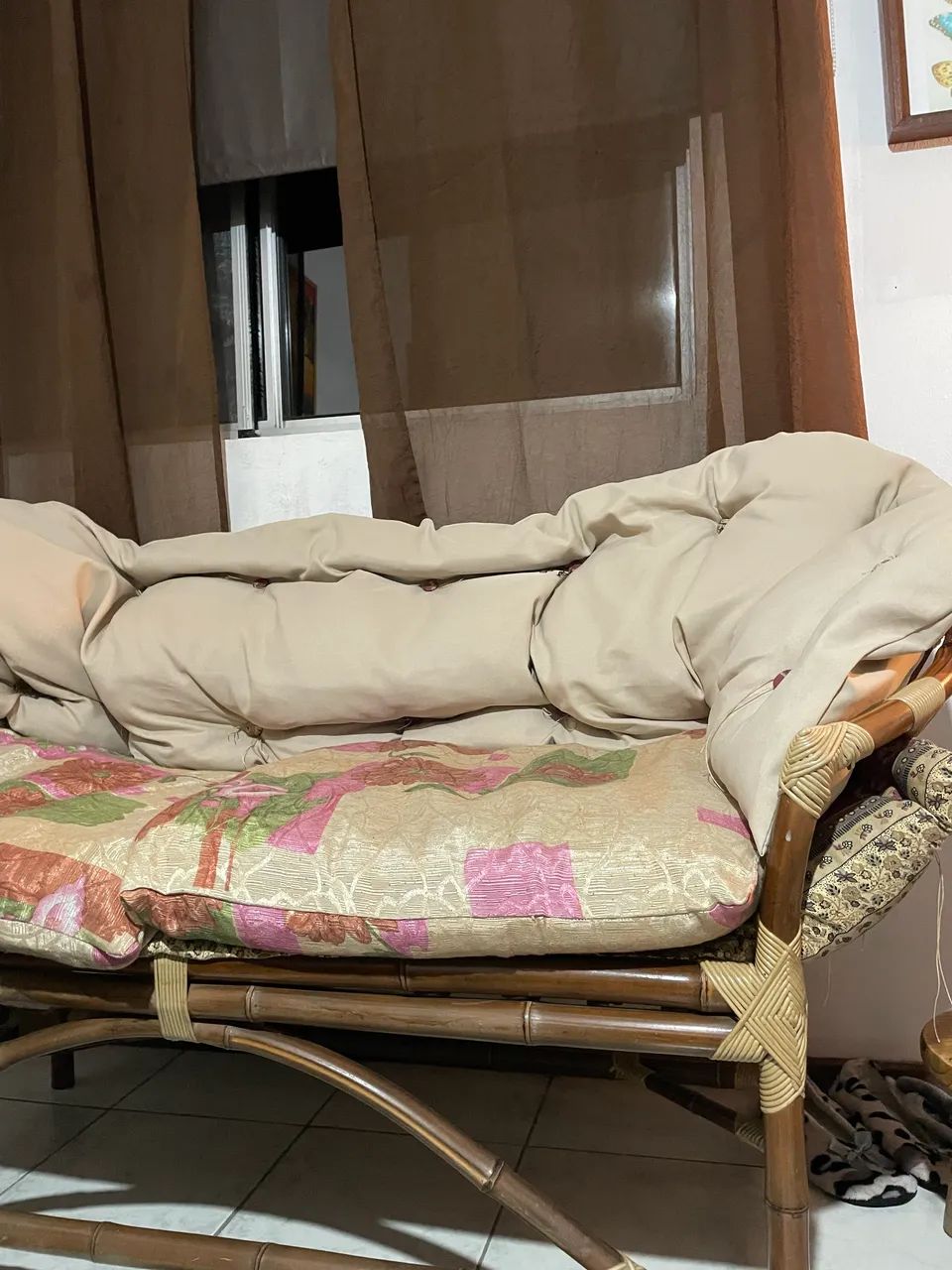 Conjunto de bamboo 2 cadeiras e 1 sofá 