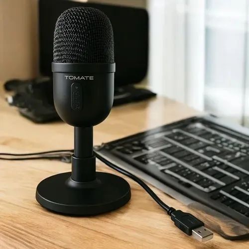 Microfone Para Pc Usb Mesa Tomate Mt-1061 48khz - Loja Coimbra COmputadores Entregamos - Foto 2