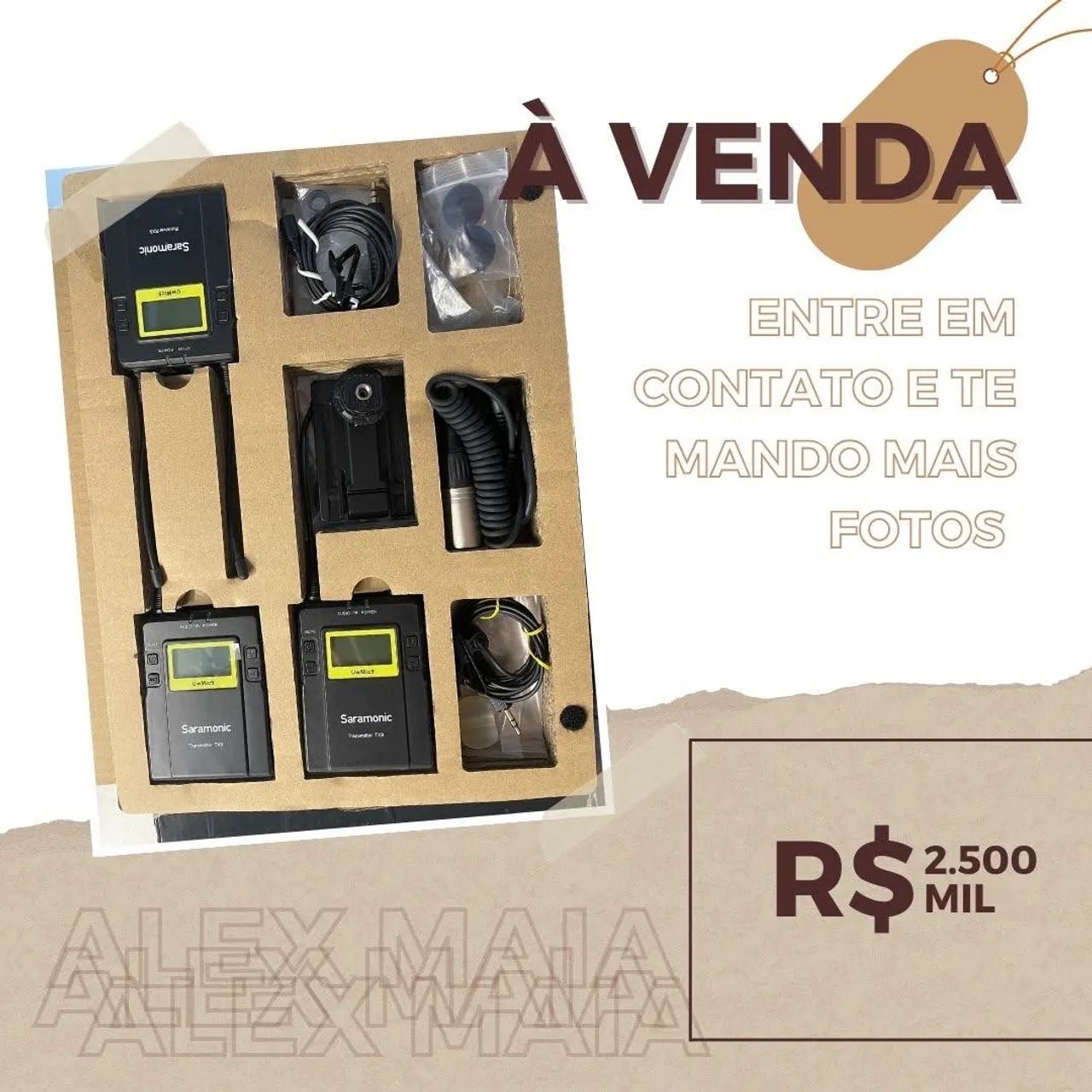 Saramonic Microfone  Sem Fio Completo duplo 64352264683267120