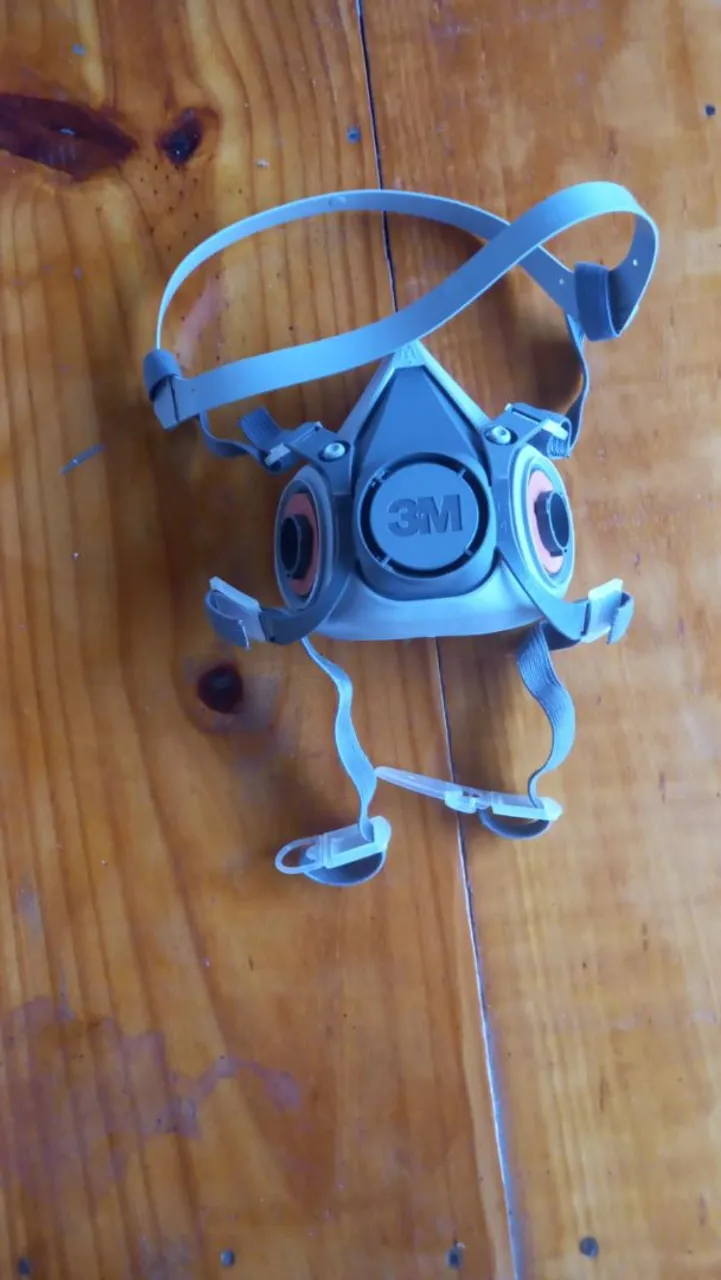 Máscara de proteção respiratória semifinal modelo 6200 3M