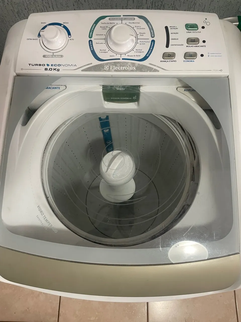 Máquina de Lavar Roupa Electrolux 8kg Turbo Economia