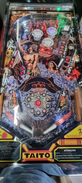 Rara Máquina de Pinball Taito Shock anos 80 - Foto 2