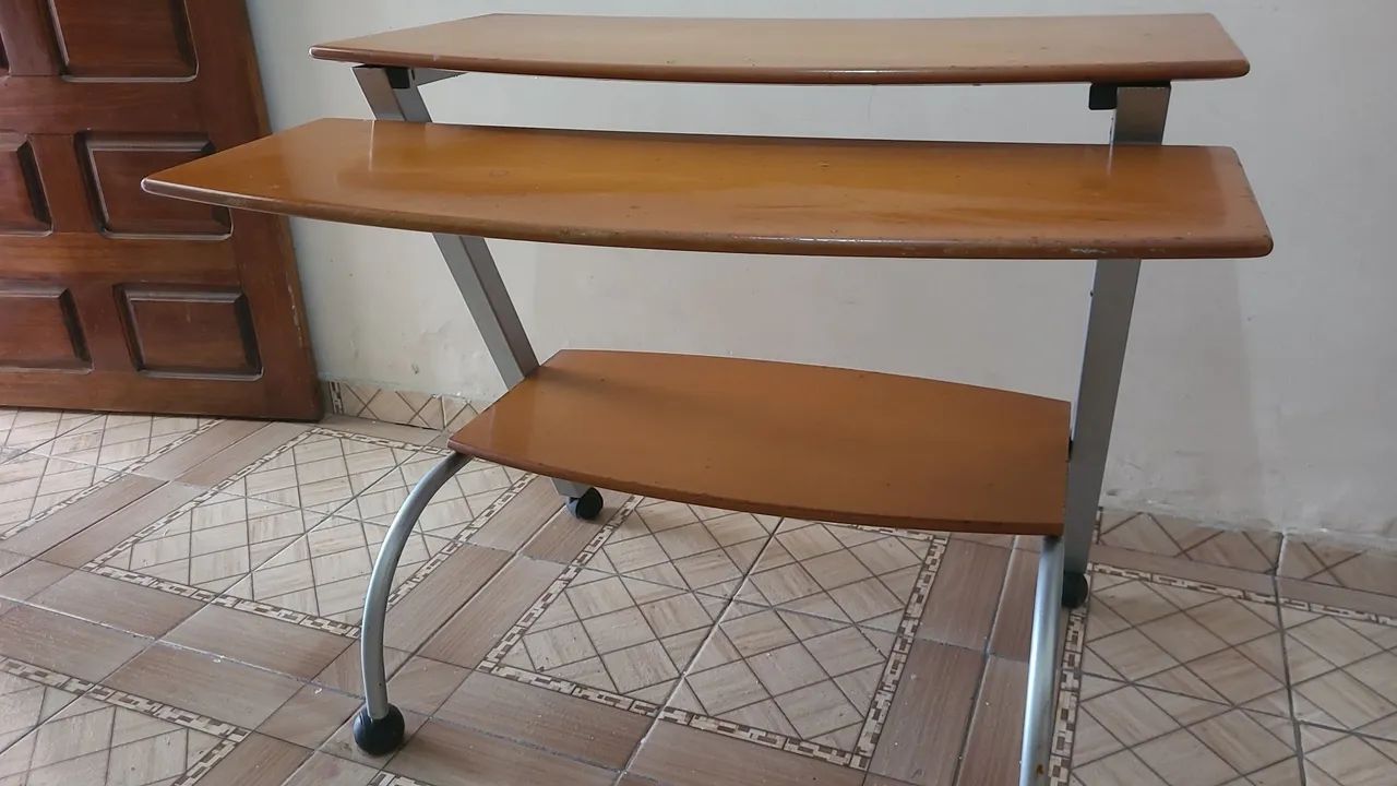 Mesa de estudo e Rack com centro  - Foto 3