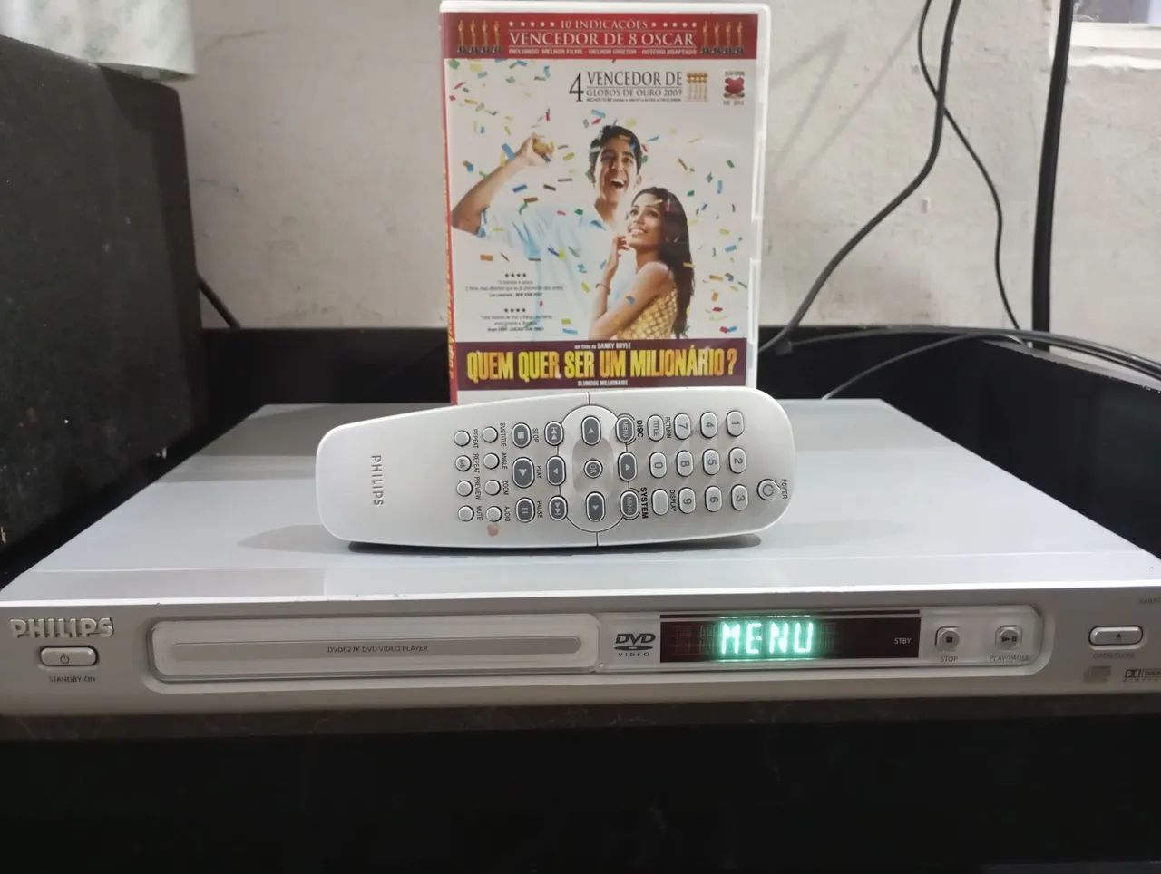DVD Philips completo com controle aparelho antigo - Foto 3