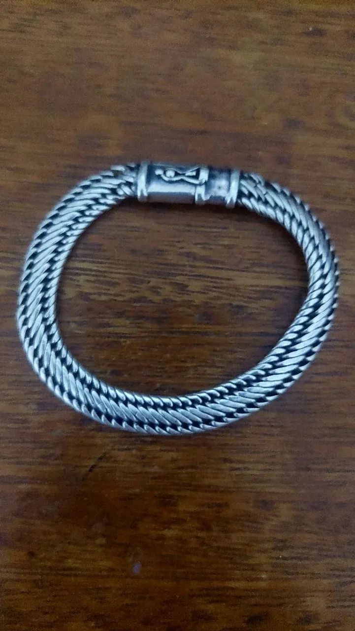 PULSEIRA PRATA 925K MACIÇA 35 GRAMAS  - Foto 4