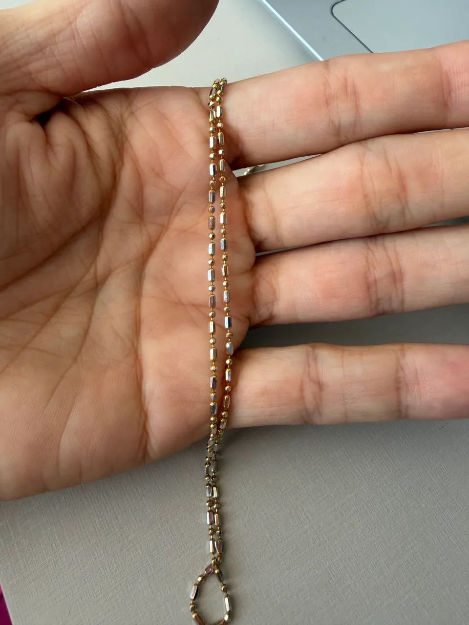 Corrente Ouro 18 k Canutilhos e Bolinhas