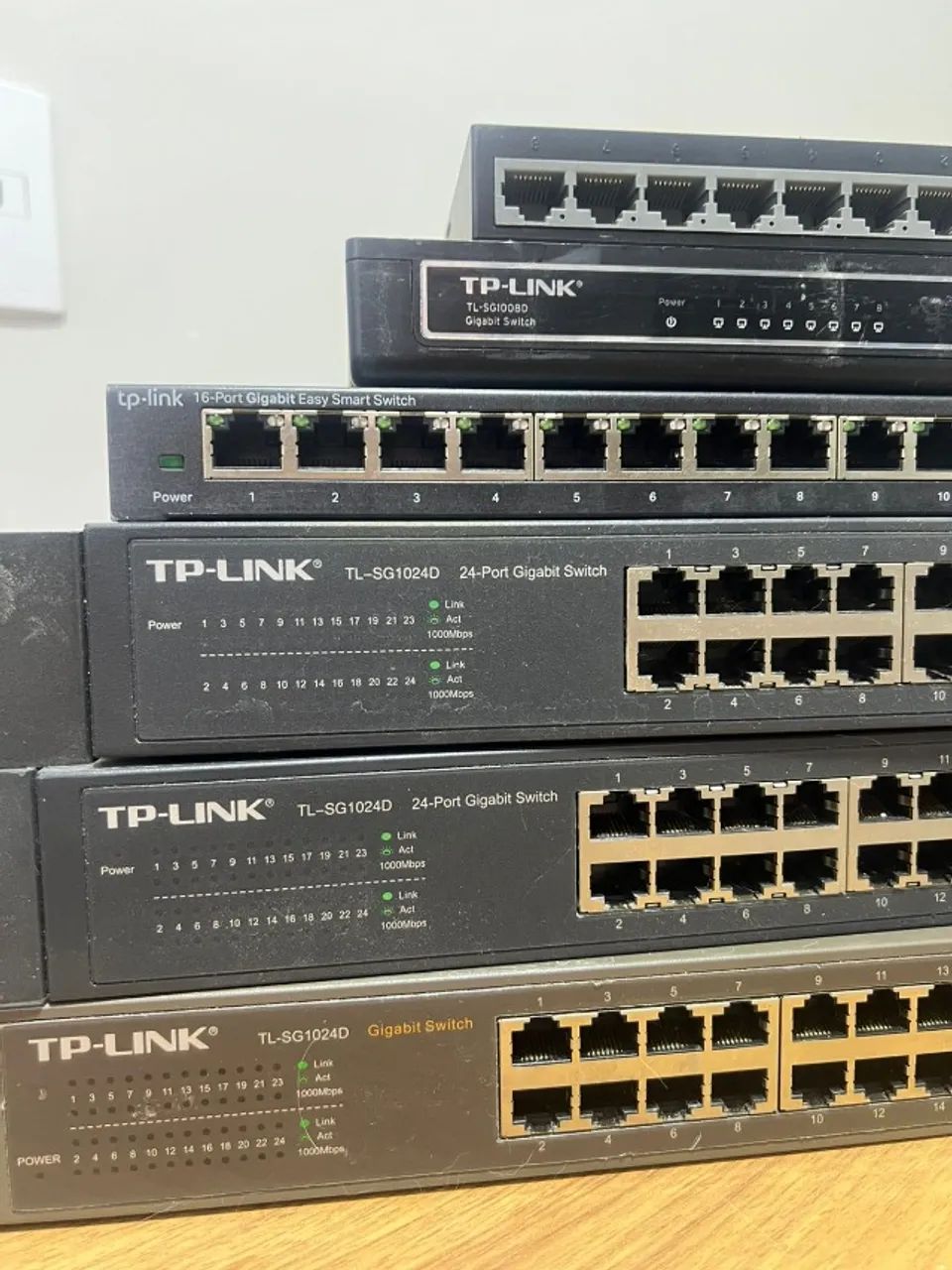 06 Switch Giga TP-link e D-link 10/100/1000 - Foto 3