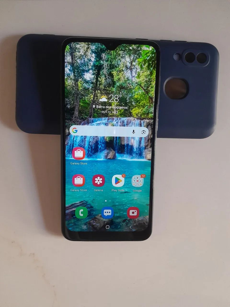 Samsung galaxy A20 biometria capa carregador 