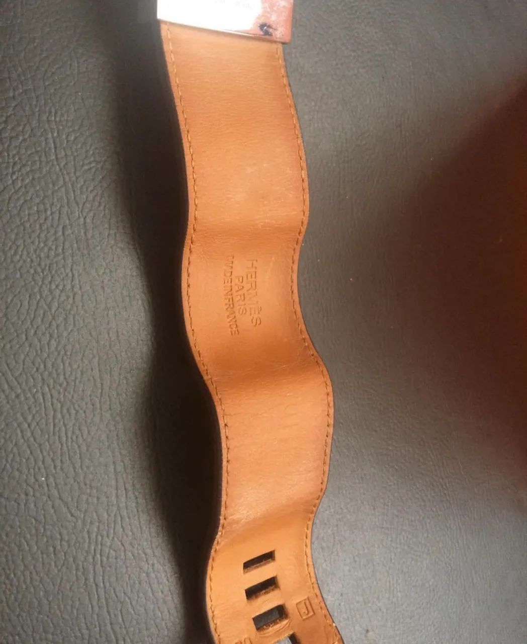 Bracelete Hermès Collier de Chien Marrom  - Foto 4