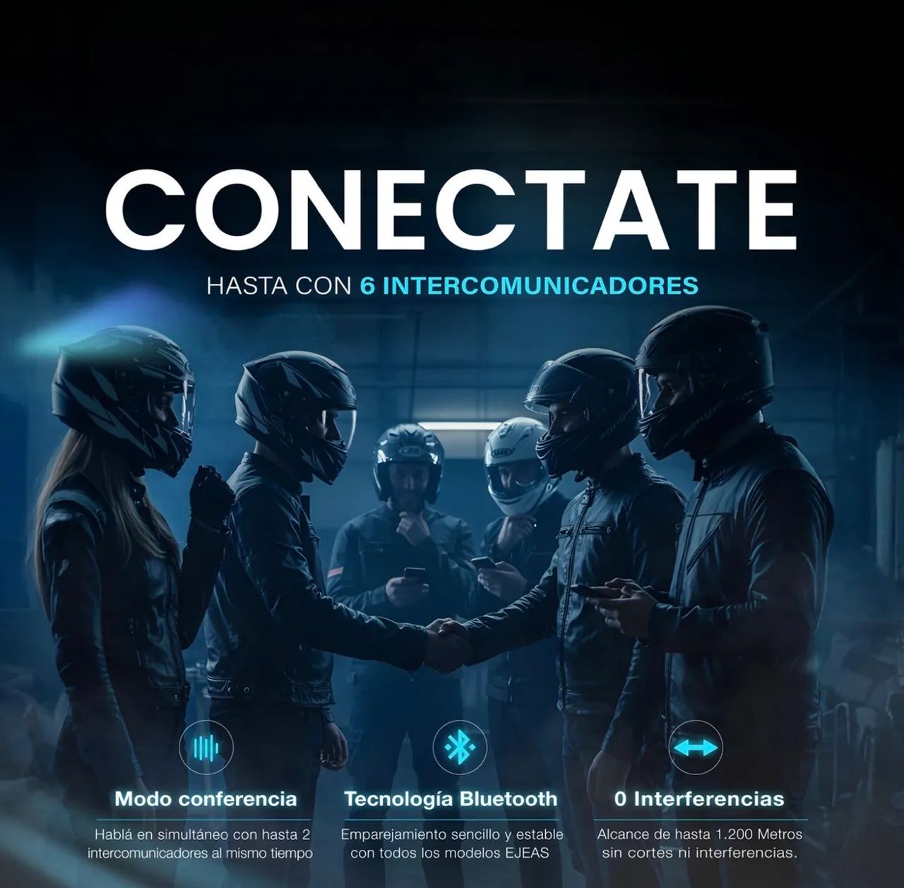 INTERCOMUNICADOR EJEAS V6 PRO+ - COMUNICAÇÃO PARA GRUPOS E ALTA PERFORMANCE - Foto 6